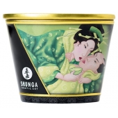 Массажная свеча Exotic Green Tea с ароматом зелёного чая - 170 мл. - Shunga - купить с доставкой в Нижнекамске