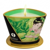 Массажная свеча Exotic Green Tea с ароматом зелёного чая - 170 мл. - Shunga - купить с доставкой в Нижнекамске