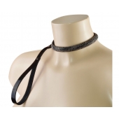 Эффектный сверкающий ошейник с поводком  Гламур - Sitabella - купить с доставкой в Нижнекамске