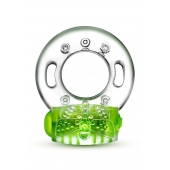 Зеленое эрекционное виброкольцо Arouser Vibrating C-Ring - Blush Novelties - в Нижнекамске купить с доставкой