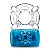 Синее эрекционное виброкольцо Pleaser Rechargeable C-Ring - Blush Novelties - в Нижнекамске купить с доставкой