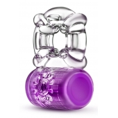 Фиолетовое эрекционное виброкольцо Pleaser Rechargeable C-Ring - Blush Novelties - в Нижнекамске купить с доставкой