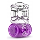 Фиолетовое эрекционное виброкольцо One Night Stand Vibrating C-Ring - Blush Novelties - в Нижнекамске купить с доставкой