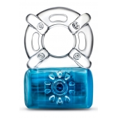 Синее эрекционное виброкольцо One Night Stand Vibrating C-Ring - Blush Novelties - в Нижнекамске купить с доставкой