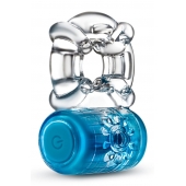 Синее эрекционное виброкольцо One Night Stand Vibrating C-Ring - Blush Novelties - в Нижнекамске купить с доставкой