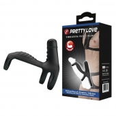 Черная вибронасадка на пенис Vibrating Penis Sling - Baile - в Нижнекамске купить с доставкой