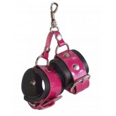 Розово-черный брелок  Наручники - Sitabella - купить с доставкой в Нижнекамске