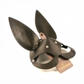 Черная гладкая маска  Зайка  с длинными ушками - Crazy Handmade - купить с доставкой в Нижнекамске