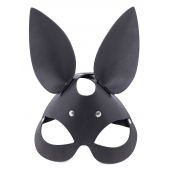 Черная гладкая маска  Зайка  с длинными ушками - Crazy Handmade - купить с доставкой в Нижнекамске
