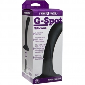 Черная изогнутая насадка Vac-U-Lock G-Spot - 16,5 см. - Doc Johnson - купить с доставкой в Нижнекамске