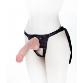Податливый фаллос на трусиках Harness - 20,5 см. - LOVETOY (А-Полимер) - купить с доставкой в Нижнекамске