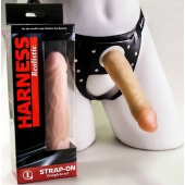 Телесная насадка-фаллос на трусиках с плугом - 16,5 см. - LOVETOY (А-Полимер) - купить с доставкой в Нижнекамске