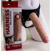 Насадка-фаллос в комплекте с трусиками Harness - 21,6 см. - LOVETOY (А-Полимер) - купить с доставкой в Нижнекамске