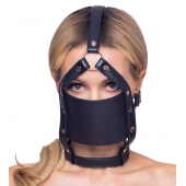 Черный намордник с кляпом-шаром Head Harness With A Gag - Orion - купить с доставкой в Нижнекамске