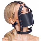 Черный намордник с кляпом-шаром Head Harness With A Gag - Orion - купить с доставкой в Нижнекамске