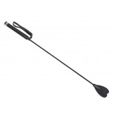 Чёрный стек с шлепком-сердечком - 70 см. - Sitabella - купить с доставкой в Нижнекамске