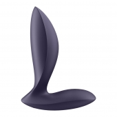 Фиолетовый анальный вибростимулятор Power Plug - Satisfyer - в Нижнекамске купить с доставкой