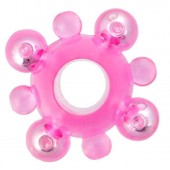 Эрекционное кольцо c бусинками - Toyfa Basic - в Нижнекамске купить с доставкой