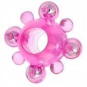 Эрекционное кольцо c бусинками - Toyfa Basic - в Нижнекамске купить с доставкой