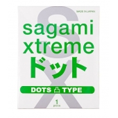 Презерватив Sagami Xtreme Type-E с точками - 1 шт. - Sagami - купить с доставкой в Нижнекамске