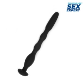 Черный силиконовый уретральный стимулятор - 10 см. - Sex Expert - купить с доставкой в Нижнекамске
