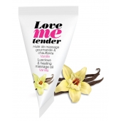 Съедобное согревающее массажное масло Love Me Tender Vanilla с ароматом ванили - 10 мл. - Love to Love - купить с доставкой в Нижнекамске