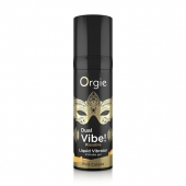 Съедобный гель Dual Vibe Pina Colada с эффектом вибрации и вкусом коктейля пина колада - 15 мл. - ORGIE - купить с доставкой в Нижнекамске