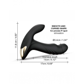 Черный вибромассажер простаты Multi P-Joy с 3 моторами - Dorcel - в Нижнекамске купить с доставкой
