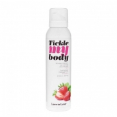 Массажная хрустящая пенка Tickle My Body Strawberry с ароматом клубники - 150 мл. - Love to Love - купить с доставкой в Нижнекамске