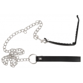 Зажим для половых губ с поводком Pussy Clamp With A Leash - Orion - купить с доставкой в Нижнекамске