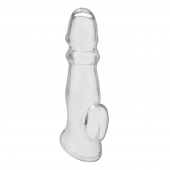 Прозрачная насадка для пениса Girthy Penis Enhancing Sleeve Extension - 17,1 см. - BlueLine - в Нижнекамске купить с доставкой