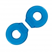 Комплект из двух колец для пениса 2-Pack Ultra-Stretch Stamina Endurance Ring - BlueLine - в Нижнекамске купить с доставкой