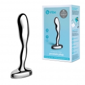Стальной стимулятор простаты Stainless Steel Prostate Plug - 11,5 см. - b-Vibe - в Нижнекамске купить с доставкой