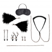 Большой эротический набор из 12 предметов Interchangeable Collar   Nipple Clips Set - Lux Fetish - купить с доставкой в Нижнекамске