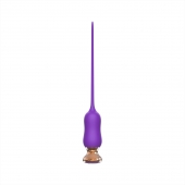 Фиолетовый тонкий стимулятор Nipple Vibrator - 23 см. - I-MOON - купить с доставкой в Нижнекамске