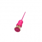 Розовый тонкий стимулятор Nipple Vibrator - 23 см. - I-MOON - купить с доставкой в Нижнекамске