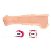 Телесная фантазийная насадка на член Cock Sleeve Size M - KOKOS - в Нижнекамске купить с доставкой