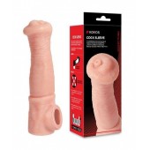 Телесная фантазийная насадка на член Cock Sleeve Size L - KOKOS - в Нижнекамске купить с доставкой