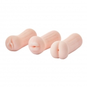 Набор из 3 мастурбаторов The Girl Next Door Tina - Dream Toys - в Нижнекамске купить с доставкой