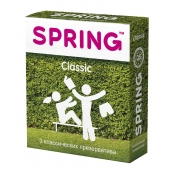Классические презервативы SPRING CLASSIC - 3 шт. - SPRING - купить с доставкой в Нижнекамске