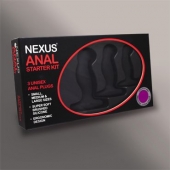 Набор из 3 массажеров простаты чёрного цвета NEXUS ANAL STARTER KIT - Nexus Range - в Нижнекамске купить с доставкой