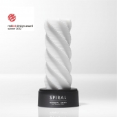 Белый 3D мастурбатор SPIRAL - Tenga - в Нижнекамске купить с доставкой