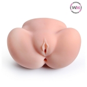 Реалистичный мастурбатор с двумя функциональными отверстиями - Erowoman-Eroman - в Нижнекамске купить с доставкой