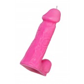 Розовая свеча в форме пениса - 13 см. - Pecado - купить с доставкой в Нижнекамске