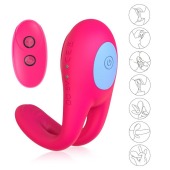 Розовое виброкольцо с пультом ДУ - I-MOON - в Нижнекамске купить с доставкой