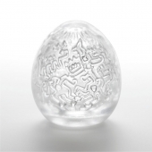 Мастурбатор-яйцо Keith Haring EGG PARTY - Tenga - в Нижнекамске купить с доставкой