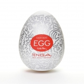 Мастурбатор-яйцо Keith Haring EGG PARTY - Tenga - в Нижнекамске купить с доставкой