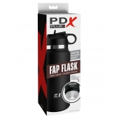Черный мастурбатор в виде бутылки Fap Flask - Pipedream - в Нижнекамске купить с доставкой