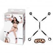 Леопардовая фиксация на матрас для рук и ног Classic Bedspreader - Lux Fetish - купить с доставкой в Нижнекамске