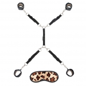 Леопардовая фиксация на матрас для рук и ног Classic Bedspreader - Lux Fetish - купить с доставкой в Нижнекамске